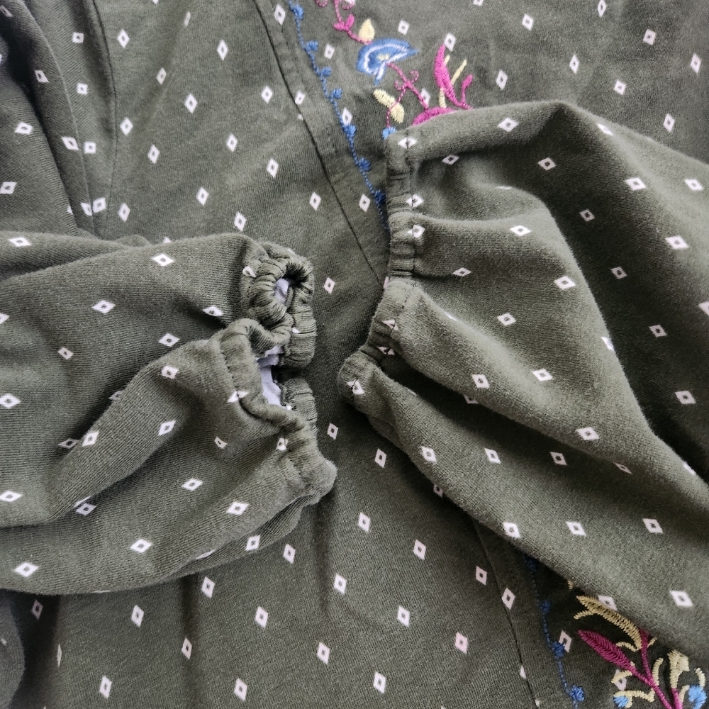 MATILDA JANE THROUGH GENERATIONS EMBROIDERED POLKA DOT‎ BLOUSE szXXL - Picture 7 of 12